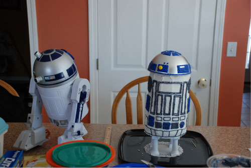 R2-D2 Birthday Cake