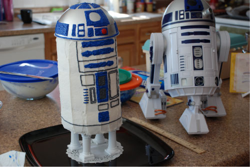 R2-D2 Birthday Cake