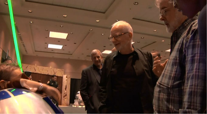 Jedi Jesse and George Lucas at Star Wars Celebration VI