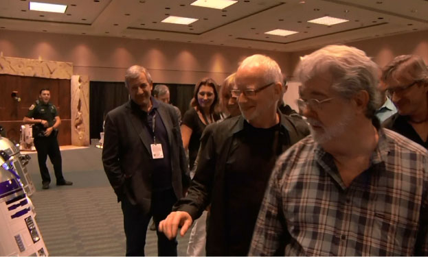 Jedi Jesse and George Lucas at Star Wars Celebration VI