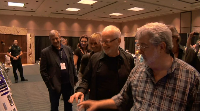 Jedi Jesse and George Lucas at Star Wars Celebration VI