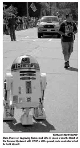 R2-D2 Belmont Old Home Day Parade in Newspaper