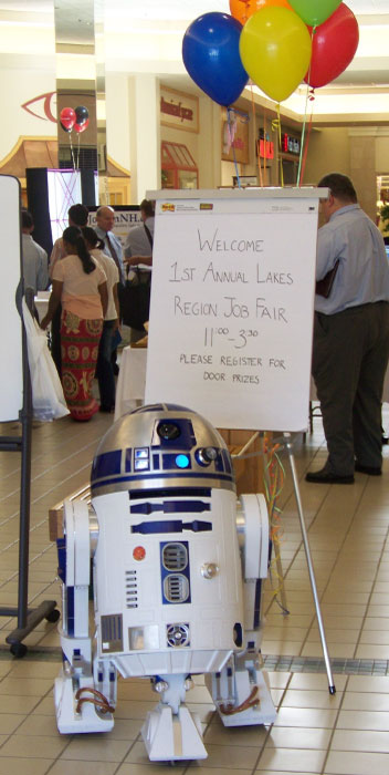 R2-D2 at Job Fair