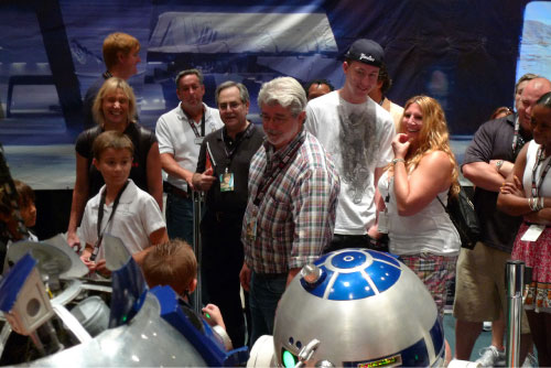R2-D2 Star Wars Celebration V George Lucas 2010